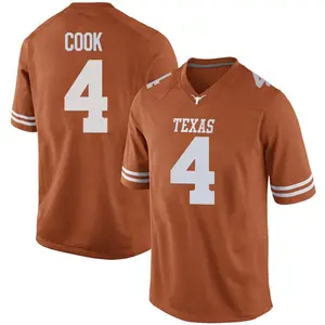Anthony Cook Nike Texas Longhorns Men's Game Mens Football College Jersey - Orange