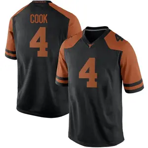 Anthony Cook Nike Texas Longhorns Men's Replica Mens Football College Jersey - Black