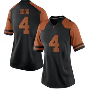 Anthony Cook Nike Texas Longhorns Women's Game Women Football College Jersey - Black