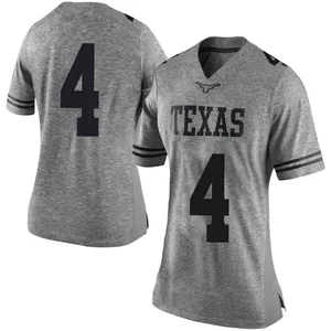CJ Baxter Nike Texas Longhorns Women's Limited Women Football College Jersey - Gray