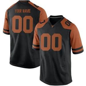 Custom Nike Texas Longhorns Men's Game Mens Football College Jersey - Black