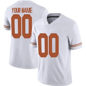 Custom Nike Texas Longhorns Men's Limited Alternate Football Jersey - White