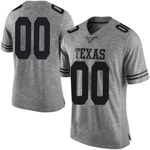 Custom Nike Texas Longhorns Men's Limited Mens Football College Jersey - Gray