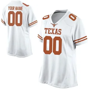 Custom Nike Texas Longhorns Women's Game Football College Jersey - White