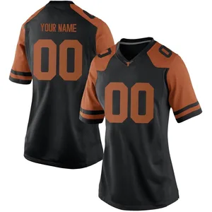 Custom Nike Texas Longhorns Women's Game Women Football College Jersey - Black