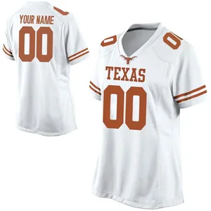 Custom Nike Texas Longhorns Women's Replica Football College Jersey - White