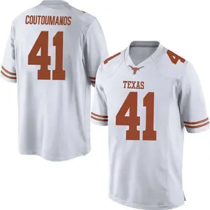Hank Coutoumanos Nike Texas Longhorns Men's Game Mens Football College Jersey - White
