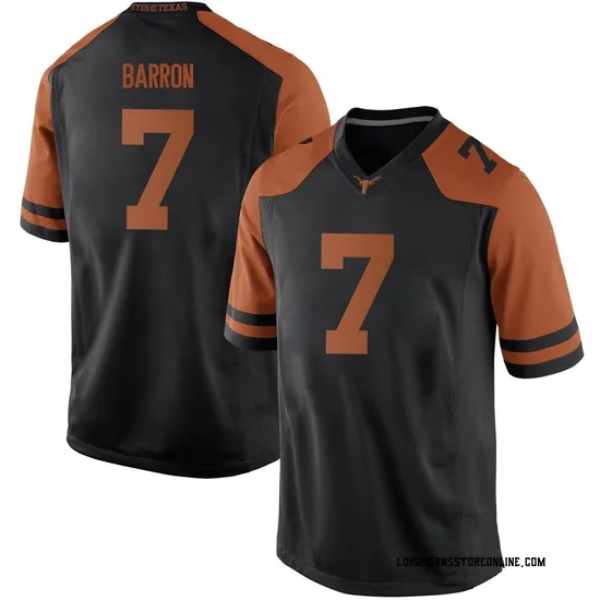 Jahdae Barron Nike Texas Longhorns Men's Replica Mens Football College Jersey - Black