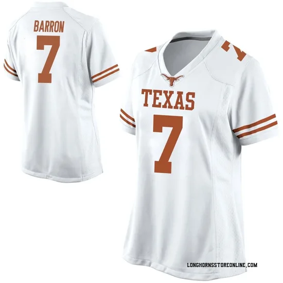 Jahdae Barron Nike Texas Longhorns Women's Replica Football College Jersey - White
