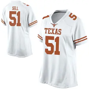 Jakob Sell Nike Texas Longhorns Women's Game Football College Jersey - White
