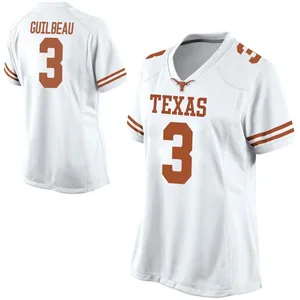 Jaylon Guilbeau Nike Texas Longhorns Women's Game Football College Jersey - White