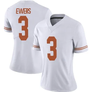 Quinn Ewers Nike Texas Longhorns Women's Limited Alternate Football Jersey - White