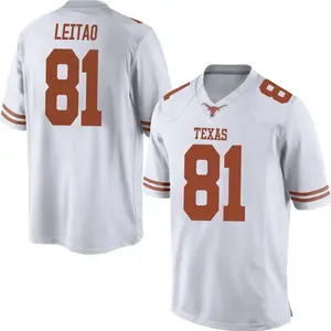 Reese Leitao Nike Texas Longhorns Men's Replica Mens Football College Jersey - White