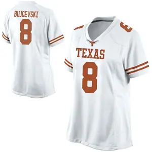 Ryan Bujcevski Nike Texas Longhorns Women's Replica Football College Jersey - White