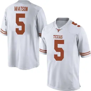 Tre Watson Nike Texas Longhorns Men's Replica Mens Football College Jersey - White