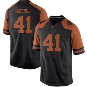 Ziky Umeozulu Nike Texas Longhorns Men's Replica Mens Football College Jersey - Black