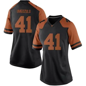 Ziky Umeozulu Nike Texas Longhorns Women's Game Women Football College Jersey - Black