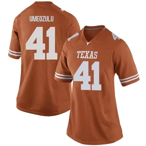 Ziky Umeozulu Nike Texas Longhorns Women's Replica Women Football College Jersey - Orange