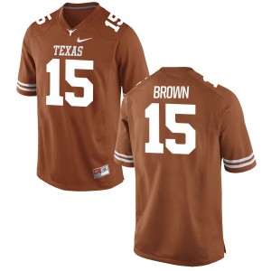 Chris Brown Nike Texas Longhorns Men's Replica Football Jersey - Tex - Orange