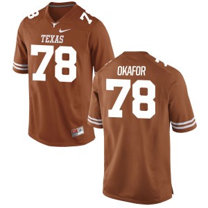 Denzel Okafor Nike Texas Longhorns Men's Replica Football Jersey - Tex - Orange
