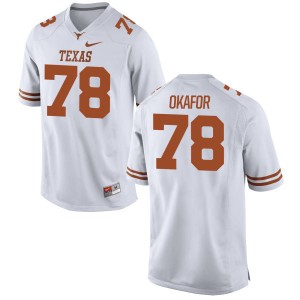 Denzel Okafor Nike Texas Longhorns Men's Game Football Jersey  -  White