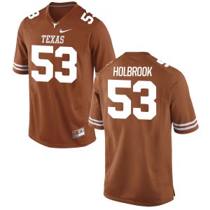 Jak Holbrook Nike Texas Longhorns Men's Replica Football Jersey - Tex - Orange