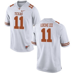 P.J. Locke III Nike Texas Longhorns Men's Game Football Jersey  -  White